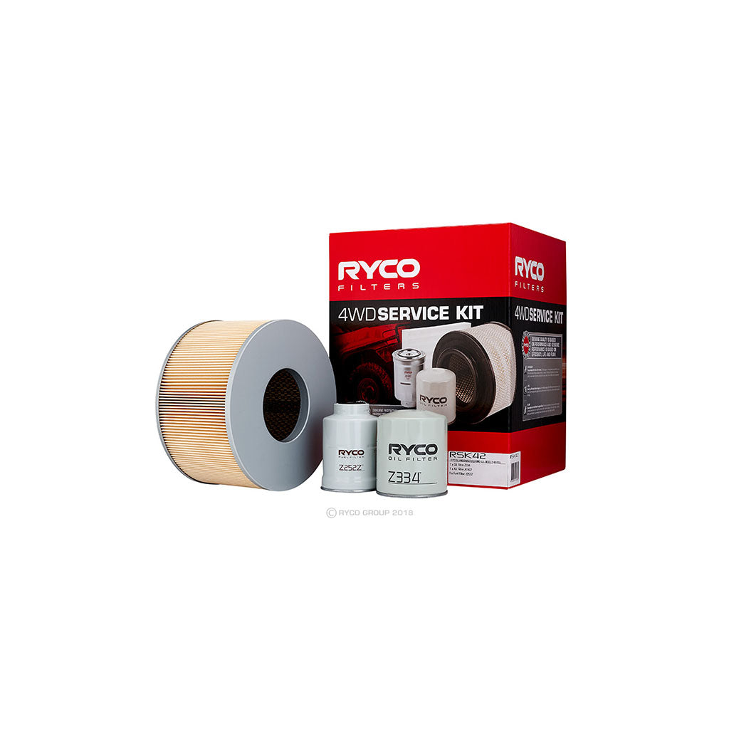 Ryco 4WD Filter Kit to suit Toyota Landcruiser HDJ100 - RSK42