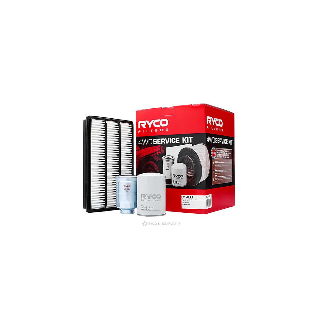 Ryco 4WD Filter Kit to suit Mitsubishi Pajero 3.2L NS/NT - RSK8