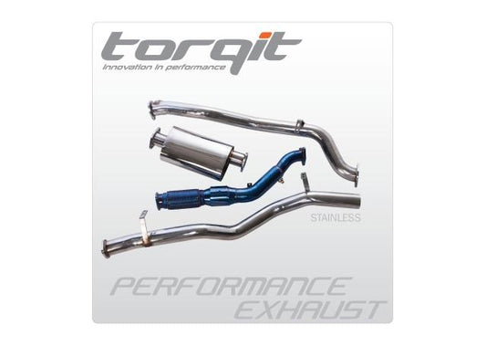 Torqit Turbo Back Exhaust 3 Inch fits Mitsubishi Challenger KH 2.5 TDI 4WD 12/2009-On - HS8119SS